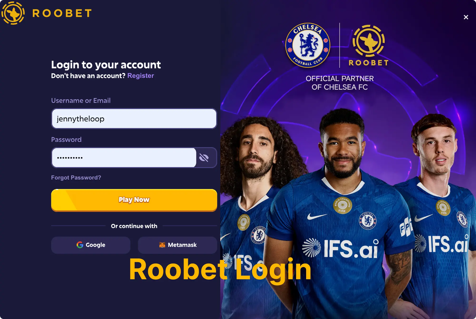 roobet login