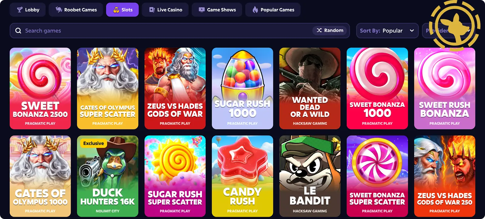 roobet slots collection